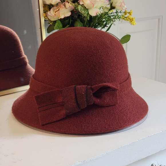 etsy Accessories - Wool Bucket Hat Elegant 1920s 1930s Hat